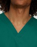 Landau Unisex Long-Sleeve Pocketless Scrub Top - Black