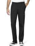 Men's Black Flat Front Cargo Scrub Pants - Wink W123