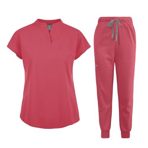 Women's Jogger Scrub Set with Multi Pockets