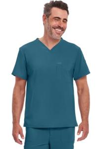 Men's Dickies V-Neck Scrub Top - 360° Stretch