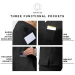 Kitmaz Women's V-Neck Scrub Set with Jogger Pants