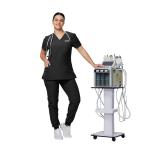 Kitmaz Women's V-Neck Scrub Set with Jogger Pants