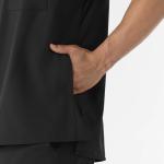 Men's Wink W123 V-Neck Scrub Top - Black