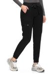 CozyFit Women's Stretch Jogger Scrub Pants - Black