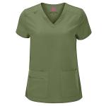 M&M SCRUBS Women's Olive Stretch Scrub Top & Pants