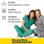 WINK Women's Black Pull-On Cargo Scrub Skirt