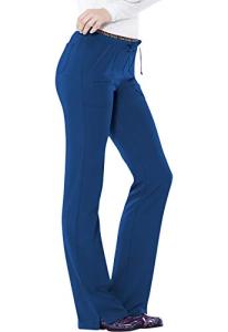 HeartSoul Scrubs womens Break on Through Heart Breaker Low Rise Drawstring Medical Scrubs Pants, Royal, Small US