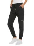 Nautica Scrub Pants for Women, Breathable Drawstring Jogger Scrubs for Women, 5 Pocket Stretch Soft Scrub Bottoms for Woman Black