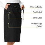 WonderWink Women's Black Pull-On Cargo Skirt
