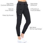 Unisex 4-Way Stretch Jogger Scrub Pants - Black