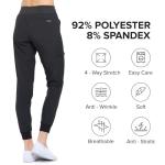Unisex 4-Way Stretch Jogger Scrub Pants - Black