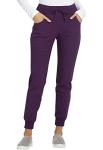 HeartSoul Women's Jogger Scrub Pants - Eggplant