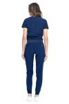 Unisex Navy 4-Way Stretch Jogger Scrub Set