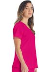 Dickies Women's V-Neck Scrub Top - Hot Pink