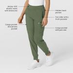 WonderWink W123 Women's Olive Cargo Jogger Pants
