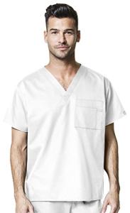 WonderWink Unisex V-Neck Scrub Top - White