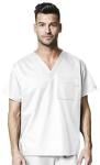 WonderWink Unisex V-Neck Scrub Top - White