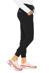 Med Couture Scrub Pants for Women Cargo Jogger Bottoms with 5 Pockets, Lightweight, Ultra Soft, 2-Way Stretch Fabric - MC7710, L, Black