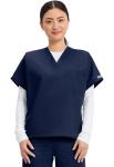 Cherokee Big and Tall Originals Unisex V-Neck Scrubs Shirt, Navy, XX-Large