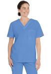 Dickies EDS Unisex V Neck Scrub Top - Ceil Blue