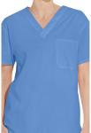 Dickies EDS Unisex V Neck Scrub Top - Ceil Blue