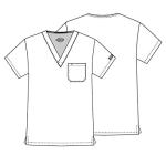 Dickies EDS Unisex V Neck Scrub Top - Ceil Blue