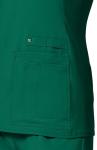 Cherokee Women's Medical Scrub Top Iflex V-Neck Knit Panel Top CK605, M, Hunter Green