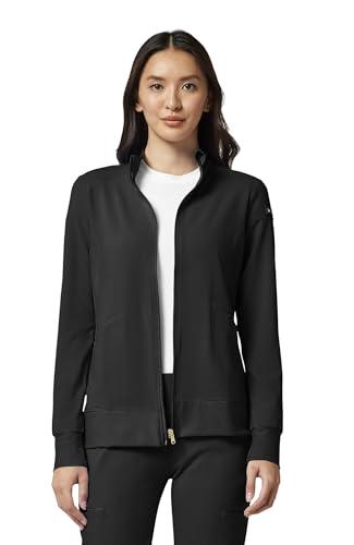 Cherokee iFlex Black Zip Front Warm-Up Jacket