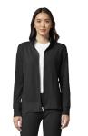 Cherokee iFlex Black Zip Front Warm-Up Jacket