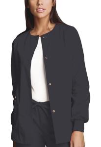 Cherokee Women's Warm Up Scrubs Jacket - Pewter