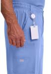 Dickies mens Signature Elastic Waist medical scrubs pants, Ceil Blue, X-Large US