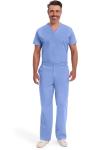 Dickies mens Signature Elastic Waist medical scrubs pants, Ceil Blue, X-Large US