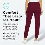 MediChic Women’s Wine Scrub Joggers with Pockets