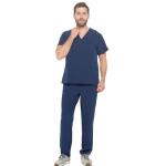 Navy Unisex 4-Way Stretch Scrub Set