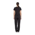 Natural Uniforms Women's Black V-Neck Scrub Set