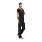 Natural Uniforms Women's Black V-Neck Scrub Set