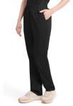 Dickies Womens Signature Elastic Waist Medical Scrubs Pants, Black, X-Small Petite US