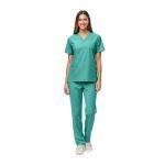 Women's Surgical Green Scrub Set, Medium