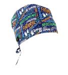 Multicolor Unisex Medical Scrub Cap – Anesthesia Design