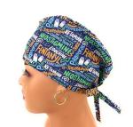 Multicolor Unisex Medical Scrub Cap – Anesthesia Design