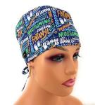 Multicolor Unisex Medical Scrub Cap – Anesthesia Design