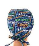 Multicolor Unisex Medical Scrub Cap – Anesthesia Design