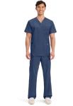 Cherokee Men's V-Neck Scrub Top with Pockets