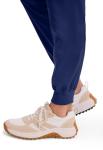 Healing Hands Women's Jogger Scrub Pant 7 Pockets Elastic Drawstring, with Moisture Wicking & 2-Way Stretch Technology - 9244, L, Navy