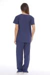 11142W Just Love Women's Scrub Sets / Medical Scrubs / Nursing Scrubs - S, Navy with Light Pink Trim,Navy With Light Pink Trim,Small