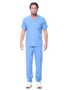 Dagacci Unisex V-Neck Super Stretch Scrub Set