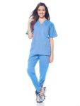 Dagacci Unisex V-Neck Super Stretch Scrub Set