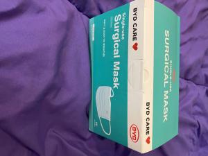 BYD CARE Disposable 3-Ply Masks - Box of 50