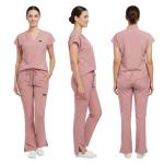 VIAOLI Scrubs for Women - V-Neck Top & Cargo Pants Uniform Women’s Medical Scrubs Set for Nurses, Doctors