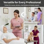 VIAOLI Scrubs for Women - V-Neck Top & Cargo Pants Uniform Women’s Medical Scrubs Set for Nurses, Doctors